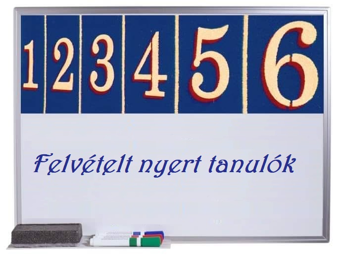 Felvételt nyert tanulók