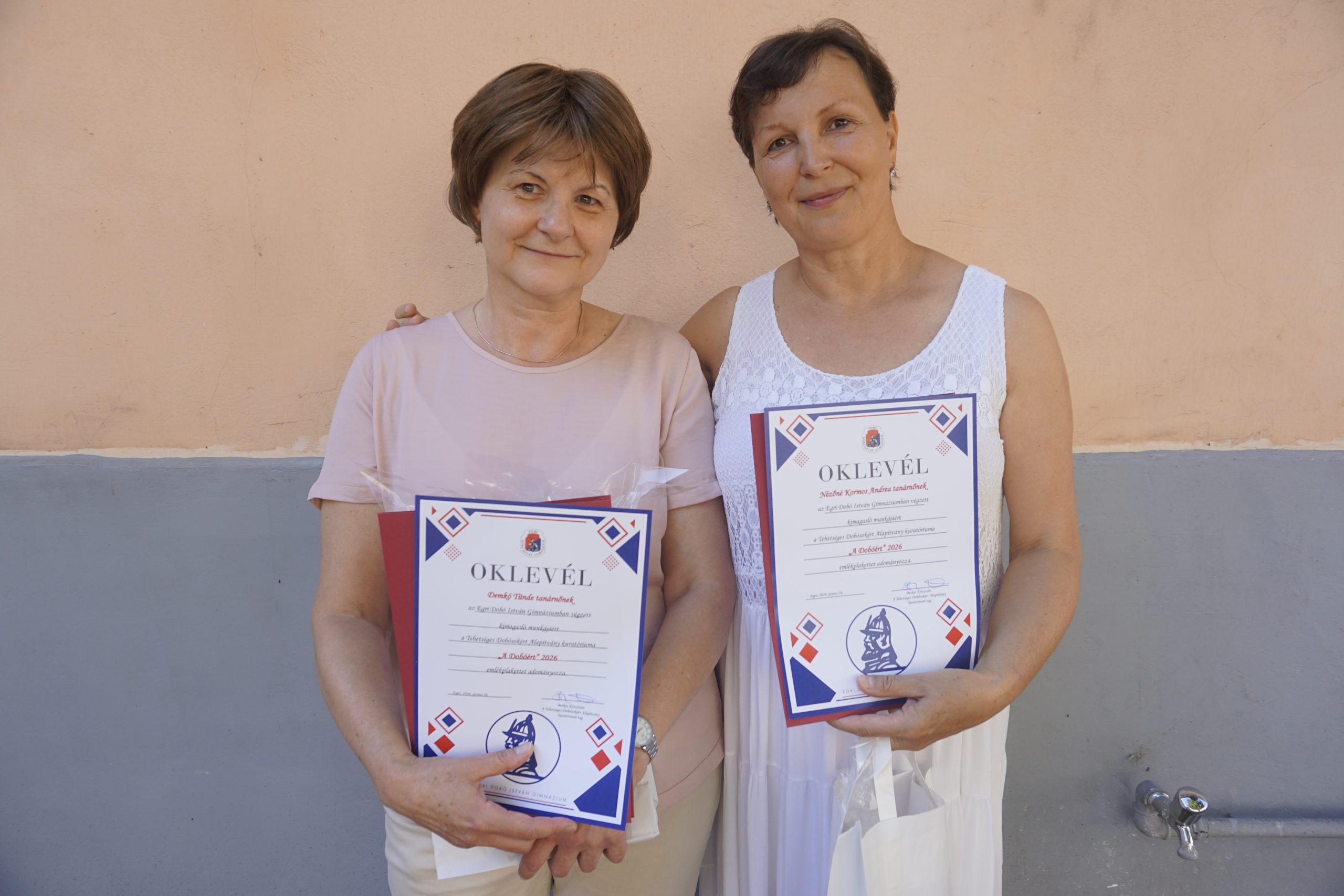 Tanévzáró elismerés két kiváló dobós pedagógusnak